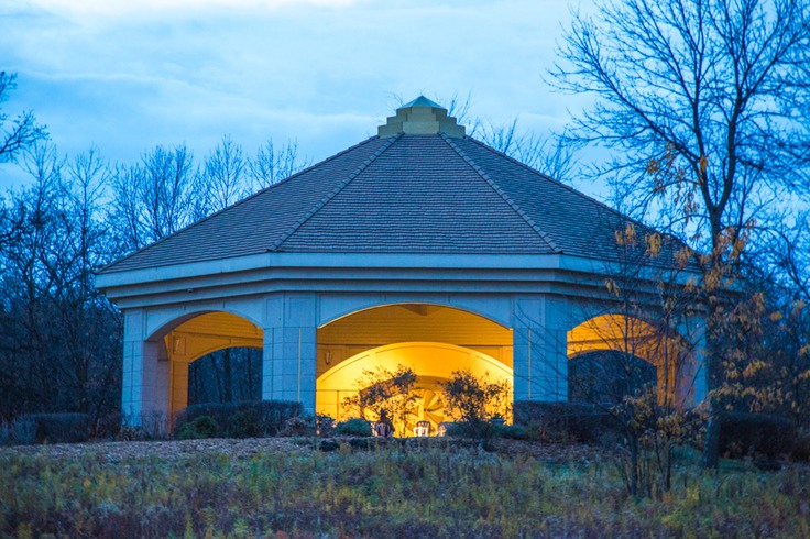 Golden light celebraton temple